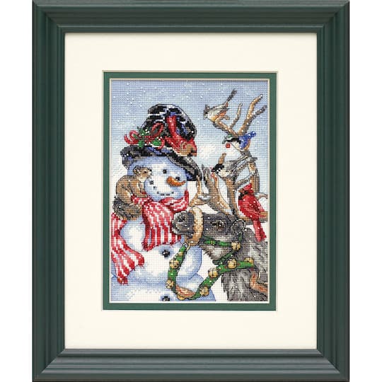 Dimensions&#xAE; Snowman &#x26; Reindeer Counted Cross Stitch Kit